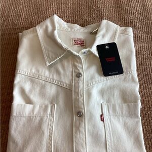 NWT Levi’s Off White Denim Relaxed Cut Dress
